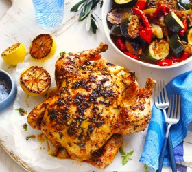 BBQ Roast Lemon and Oregano Chicken